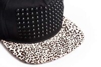 Spiked Animal Print Caps Image 2