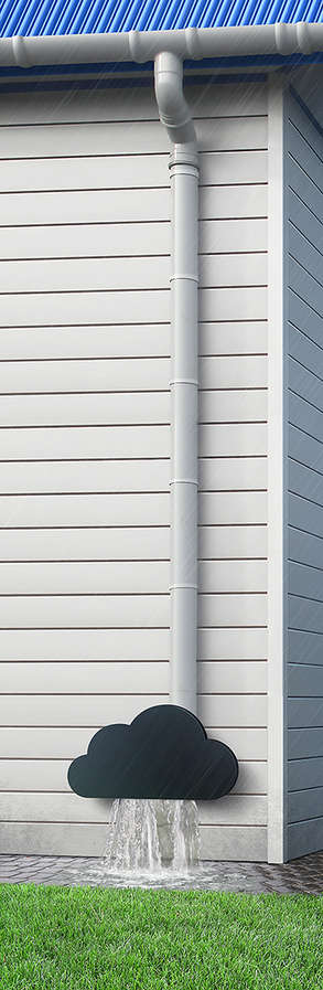 Stormy Roof Drain Pipes: The Cloud Downspout Will Brighten Up Anyone's ...