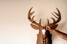 Reycled Taxidermy Lighting