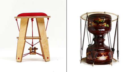 Drum-Inspired Seating