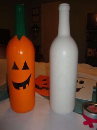 DIY Wine Bottle Pumpkins Image 4
