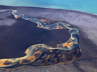Aerial Volcanic River Photography Image 5