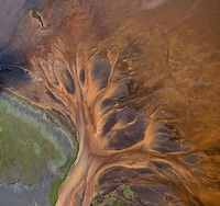 Aerial Volcanic River Photography Image 8