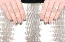 Layered Metallic Nail Art