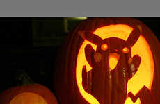 Pocket Monster Pumpkin Carvings