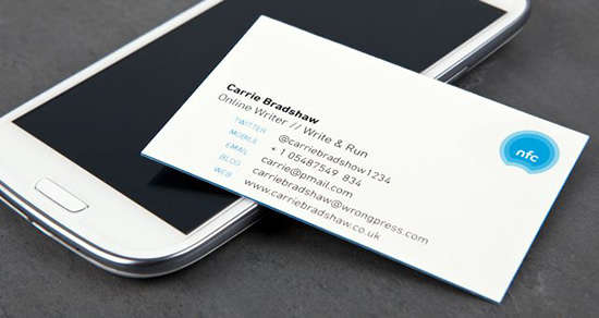 Self-Updating Business Cards