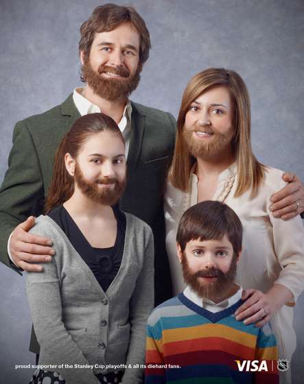 Awkwardly Bearded Hockey Ads