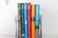 Minimalist Cutlery Book Stands