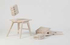 Collapsible Wooden Seats