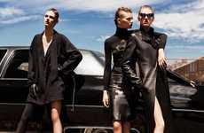 Leather-Clad Trio Captures