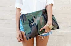 Chic Military-Patterned Purses