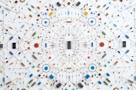 Psychedelic Circuit Board Creations