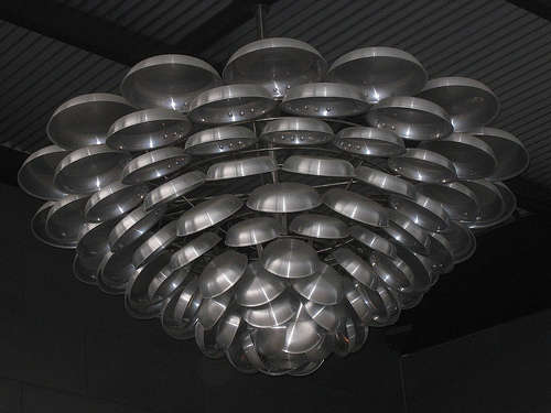 Frying Pan Chandelier