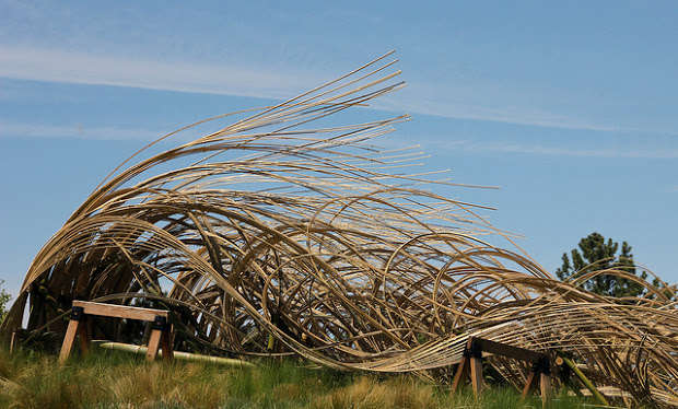 Freestanding Bamboo Art