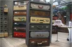 Vintage Luggage Cabinets