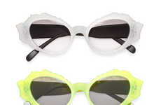 Frosted Horn-Rimmed Shades