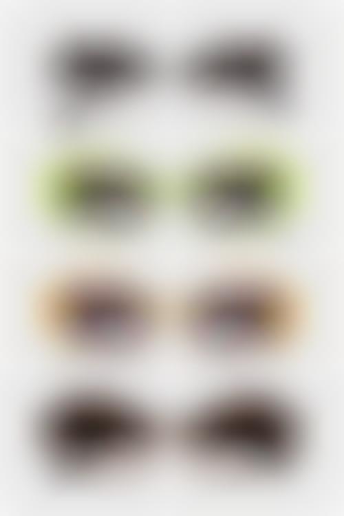 Frosted Horn-Rimmed Shades