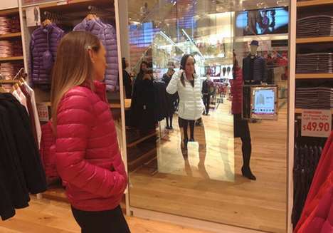 Color-Changing Shopping Mirrors