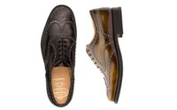 Petrol Leather Studded Shoes Image 2