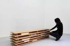 Horizontal Book Benches