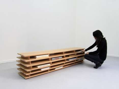 Horizontal Book Benches