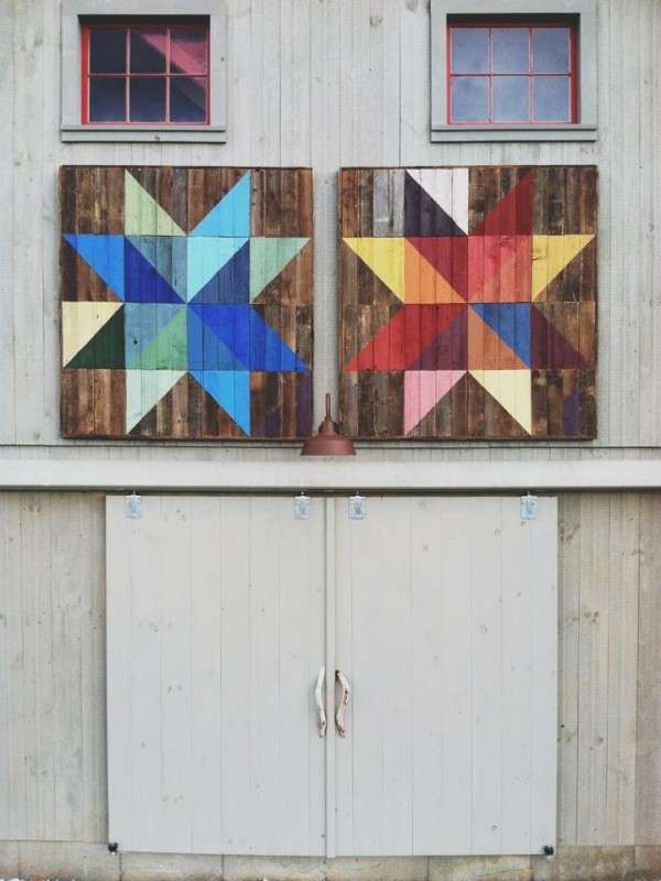 Rainbow Graffitied Barns