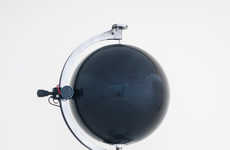 Worldly Globe Record Players