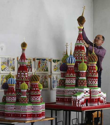 Intricate Origami Landmarks