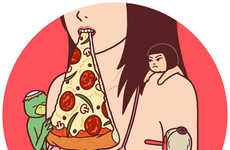 Kitschy Food Illustrations