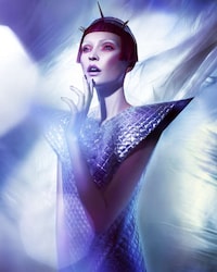 Futuristically Textured Fashion Image 3