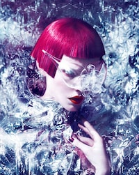 Futuristically Textured Fashion Image 7