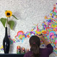 DIY Cartoon Wall Treatments