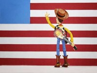 Playful Cartoon Cowboy Captures Image 3