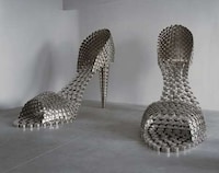 Cookware-Inspired Footwear Art Image 2