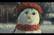 Romantic Snowman Ads