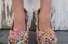 Bright Pastry-Coated Heels