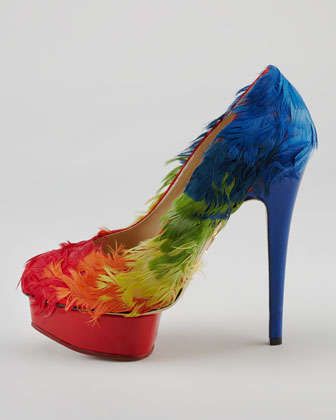 Charlotte olympia hot sale rainbow heels