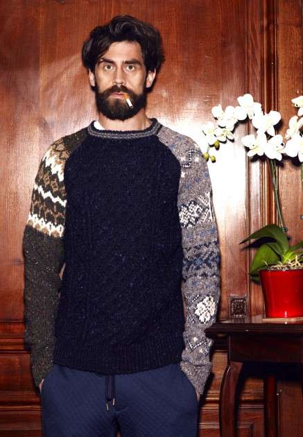 Patterned Patchwork Knitwear