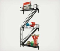 Fire Escape Bookshelves Image 3