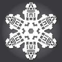 DIY Sci-Fi Snowflakes