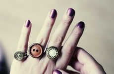 Darling DIY Button Rings