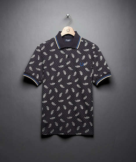 Sleek Paisley-Printed Menswear 