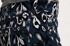 Edgy Elastic Jean Pants