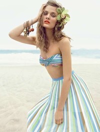 Retro-Infused Beach Editorials Image 4