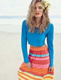 Retro-Infused Beach Editorials Image 6