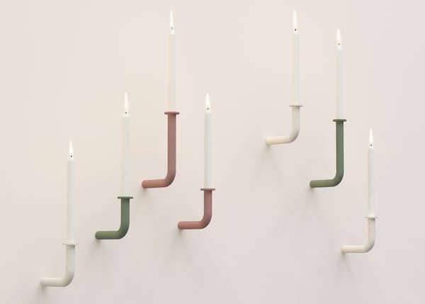 Pipe-Like Candle Holders