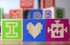 Pixel-Inspired Building Blocks