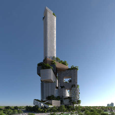 Staggered-Stacking Skyscrapers