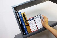 Chevron Shaped Bookshelves Image 3