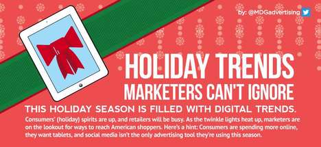 Online Holiday Shopping Infographics